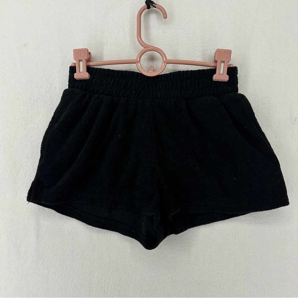 Forever 21 Terrycloth Short Shorts Womans Small Black